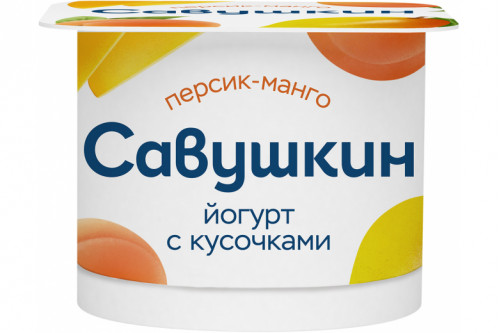 Йогурт "Савушкин продукт" персик-манго 120г Йогурт "Савушкин продукт" персик-манго 120г