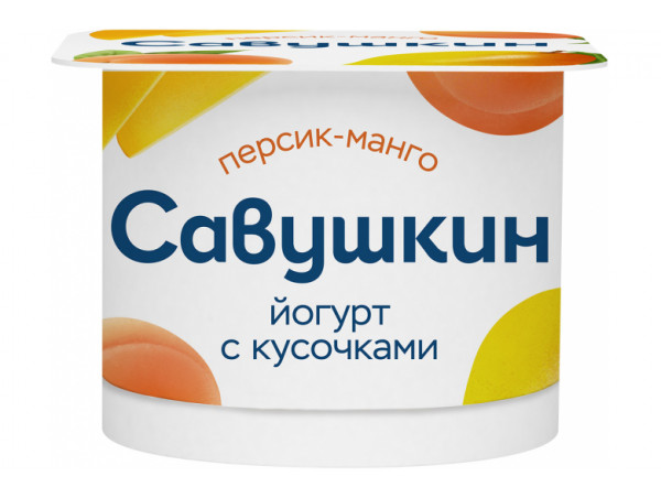 Йогурт "Савушкин продукт" персик-манго 120г