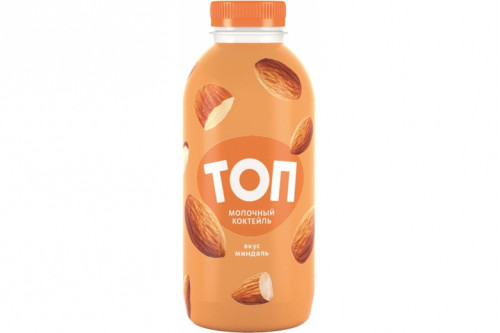 Молочный коктейль "ТОП" у/пастеризованный 2% 450г. Миндаль
