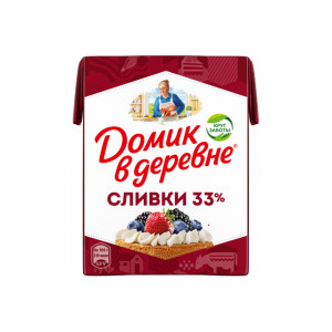 Сливки "Домик в деревне" 33% 200г