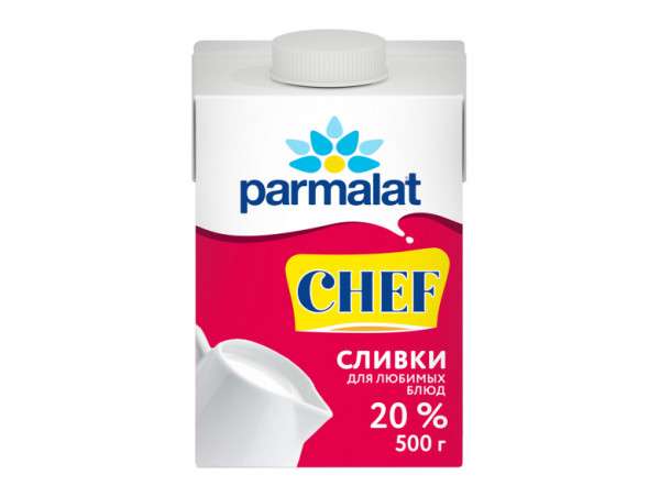 Сливки у/паст "Parmalat Chef" 20% 500г.