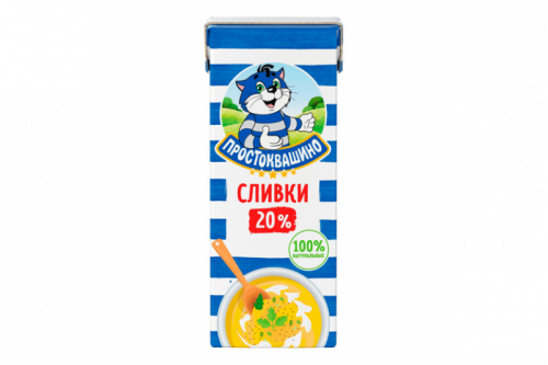 Сливки "Простоквашино" 20% 200г Сливки "Простоквашино" 20% 200г