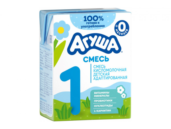 Смесь кисломолочная "Агуша 1" 3.2% 204г