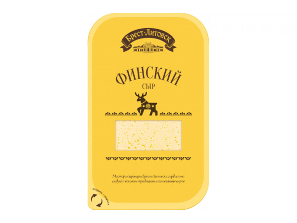 Сыр "Брест-Литовск" финский 130г нарезка