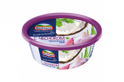 Сыр творожный "Хохланд" п/ст 140г чеснок