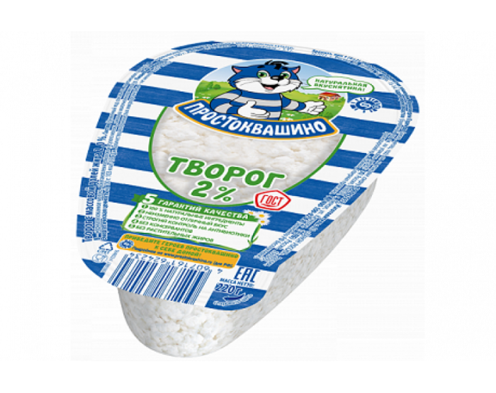 Творог "Простоквашино" 2% 200г