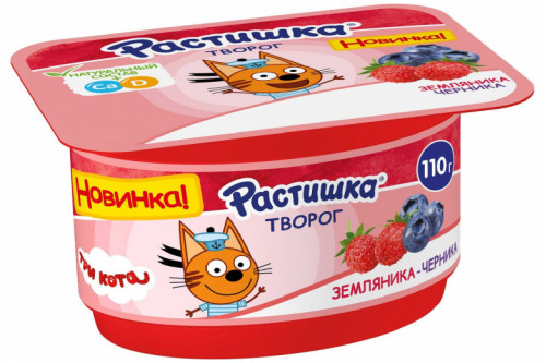 Творог "Растишка" земл-черника 3.5% 110г