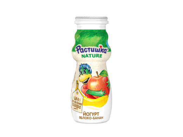 Йогурт "Растишка" яблоко-банан 90г