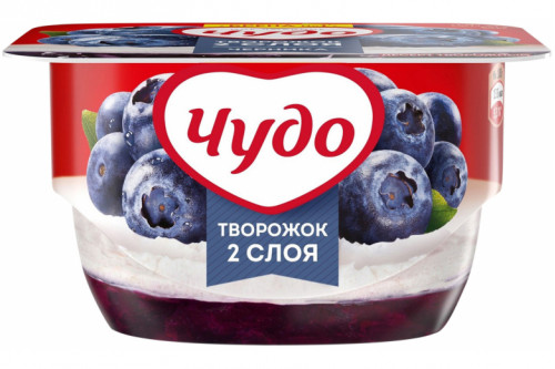 Творожный десерт "Чудо" черника 100г