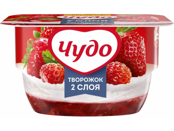 Творожный десерт "Чудо" клубника-земляника 100г