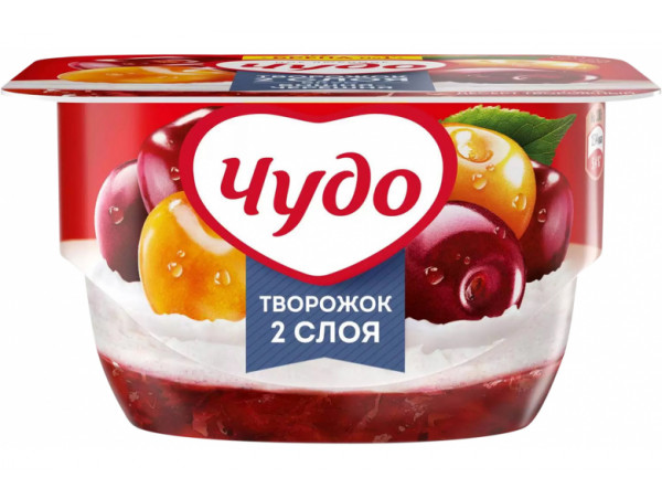 Творожный десерт "Чудо" вишня-черешня 100г