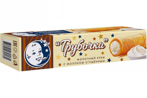 Вафельная трубочка В.П. Пастухова МИНИ 30г 19.5% с молочным кремом