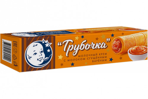Вафельная трубочка В.П. Пастухова МИНИ 30г 19.5% с вареной сгущенкой