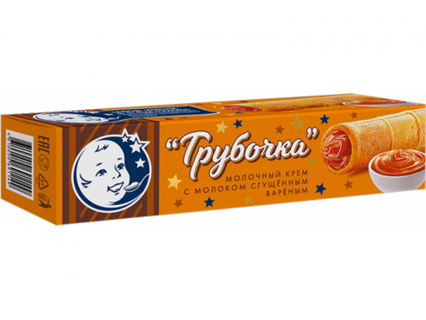 Вафельная трубочка В.П. Пастухова МИНИ 30г 19.5% с вареной сгущенкой