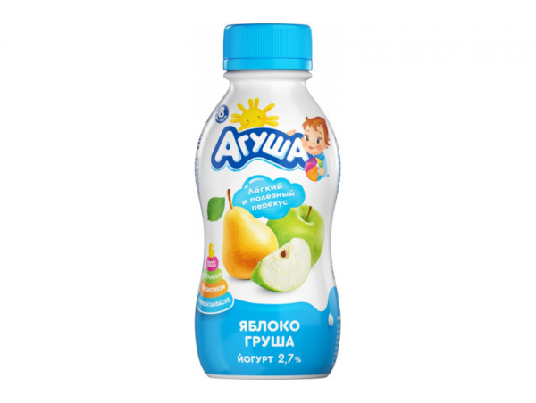 Йогурт "Агуша" яблоко-груша 180г