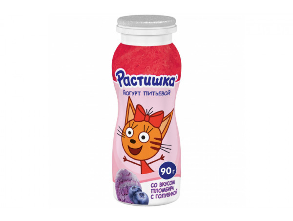 Йогурт "Растишка" пломбир-голубика 90г