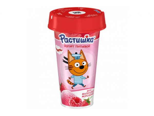 Йогурт питьевой "Растишка" 190г малин.мороженое Йогурт питьевой "Растишка" 190г малин.мороженое