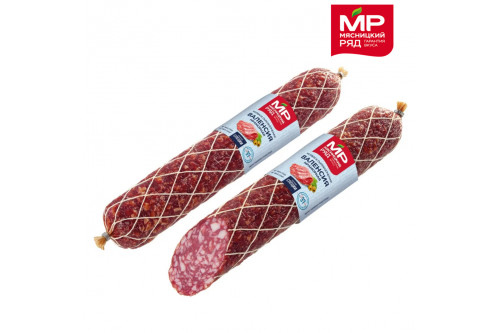 Колбаса сырокопченая Валенсия Мраморная Мясницкий ряд