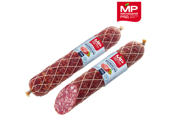 Колбаса сырокопченая Валенсия Мраморная Мясницкий ряд