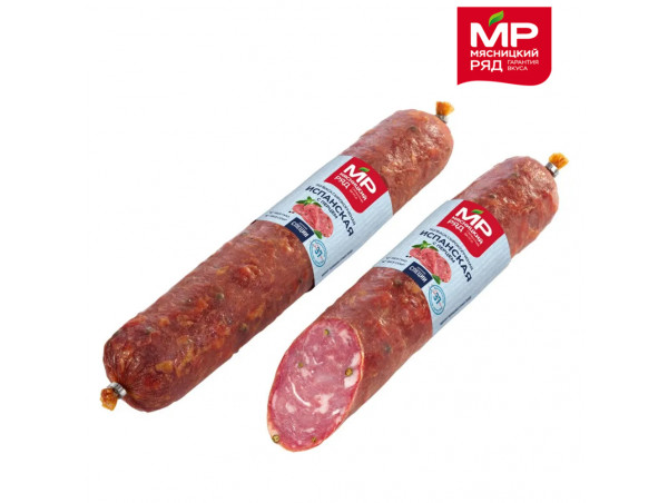 Колбаса сырокопченая Испанская с перцем Мясницкий ряд