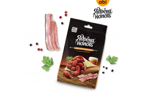 Мини-салями сырокопченые со вкусом бекона Ядрёна копоть
