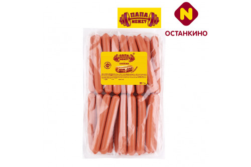 Сосиски ХОТ-ДОГ 1 кг Папа может Сосиски ХОТ-ДОГ 1 кг Папа может