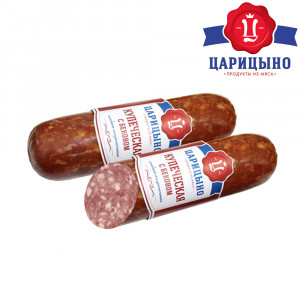 Колбаса полукопченая Купеческая с беконом Царицыно