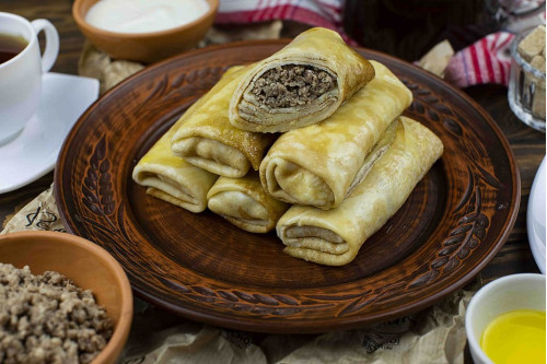 Блинчики с мясом зам. шт. Ремит Блинчики с мясом зам. шт. Ремит
