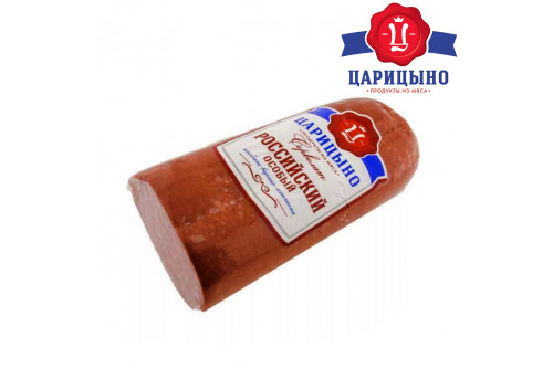 Колбаса варено-копченая Сервелат Российский особый Царицыно
