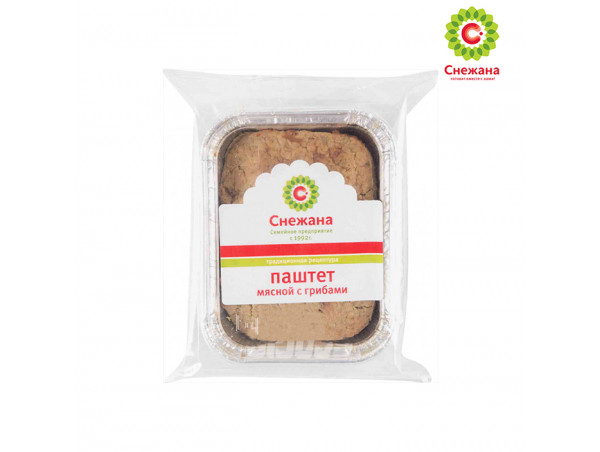 Паштет запечённый мясной Снежана с грибами Снежана Паштет запечённый мясной Снежана с грибами Снежана