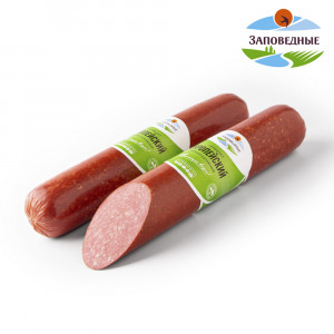 Варёно-копчёная колбаса Сервелат Европейский Заповедные продукты Варёно-копчёная колбаса Сервелат Европейский Заповедные продукты