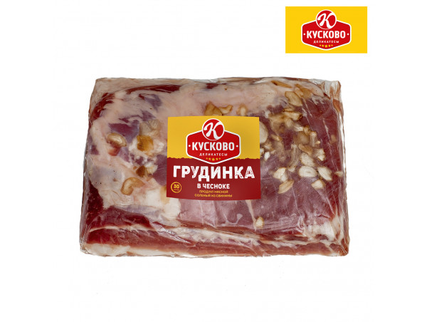 Грудинка в Чесноке соленая Кусково деликатесы
